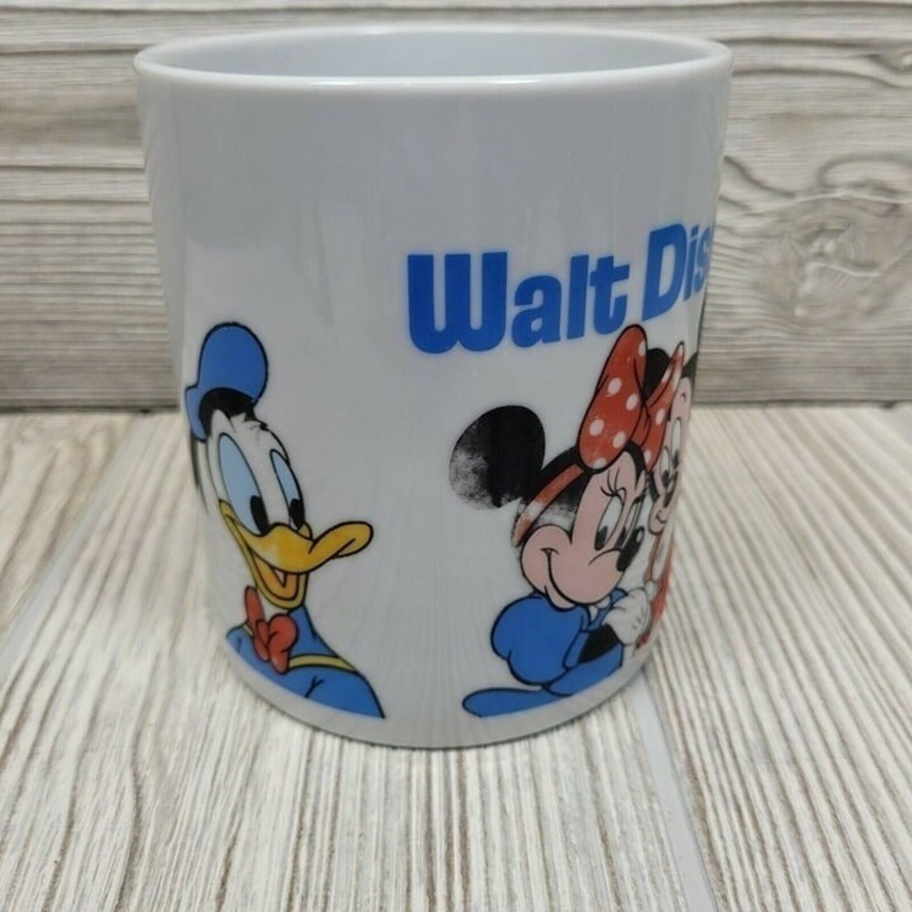 Disney Walt Disney World Coffee Mug Cup Mickey Minnie Pluto Donald‎ Goofy Vtg - Picture 4 of 7